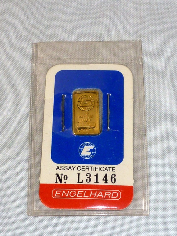 1 gram engelhard gold bar